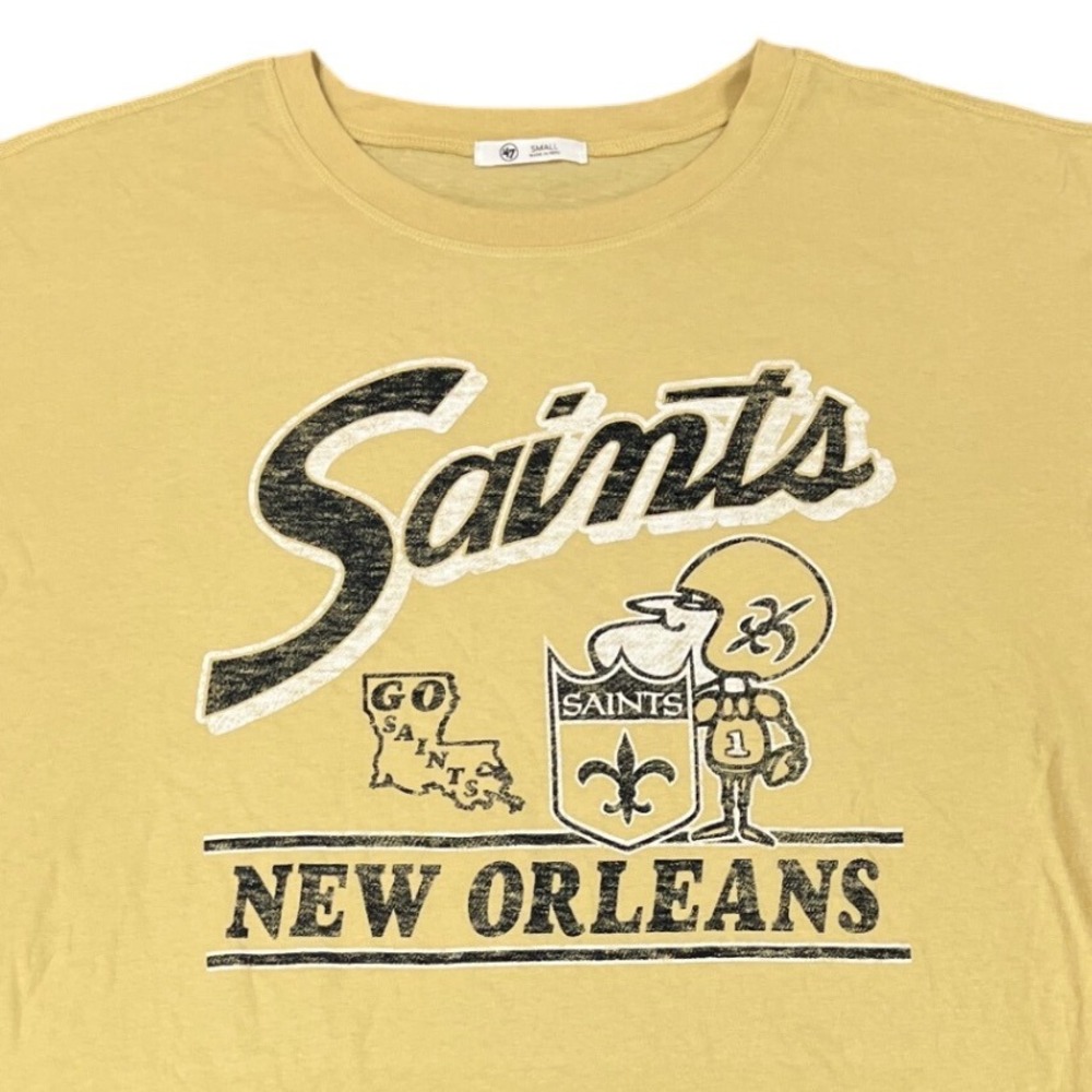47 Brand New Orleans Saints NFL Football‎ T Shirt Women's Small Tee